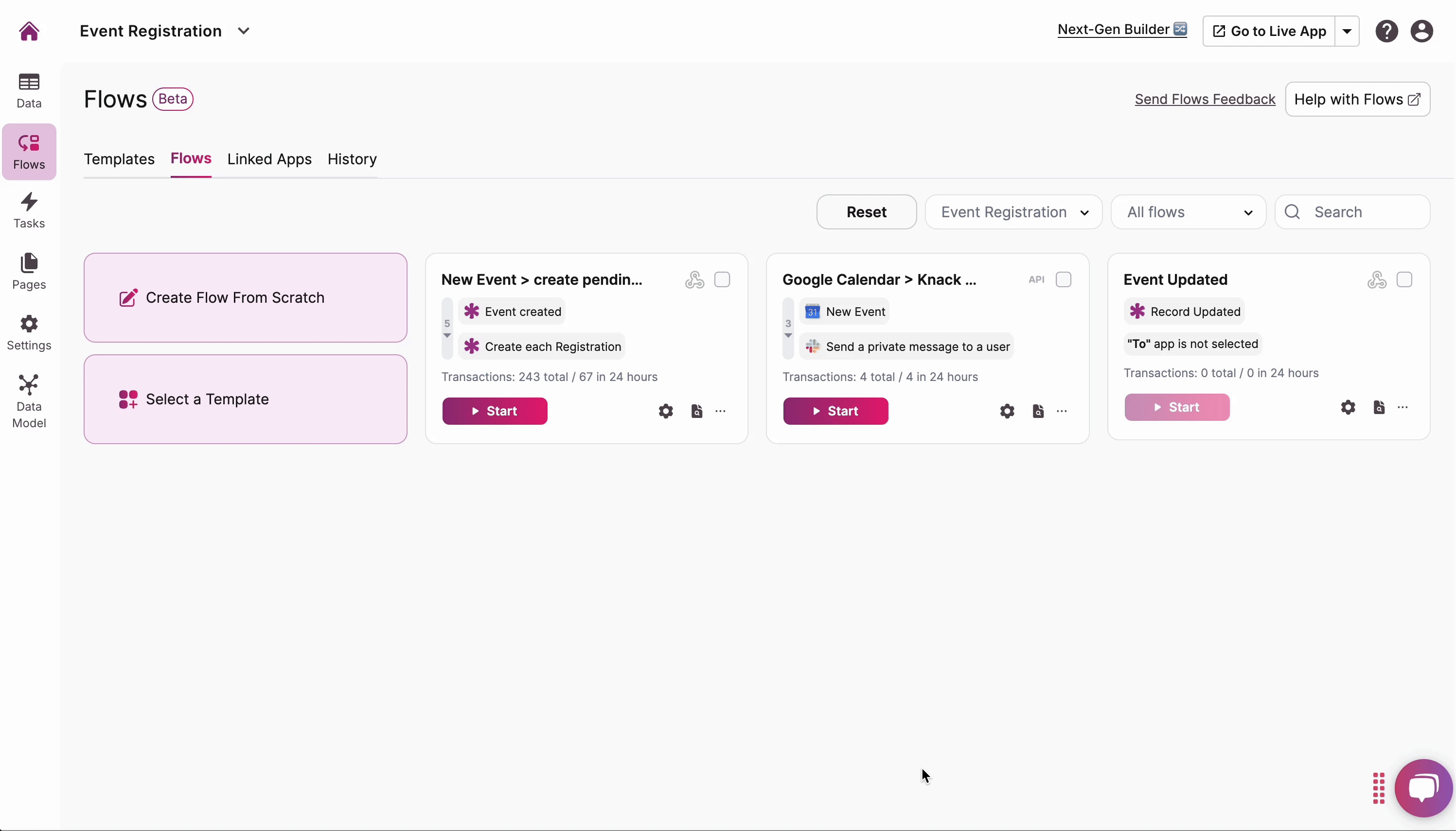 Knack: No-Code Application Development Platform
