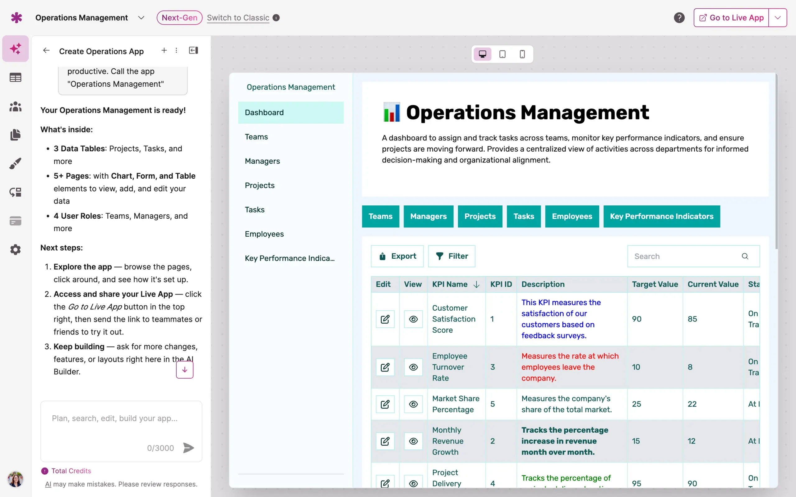 Operations Dashboard