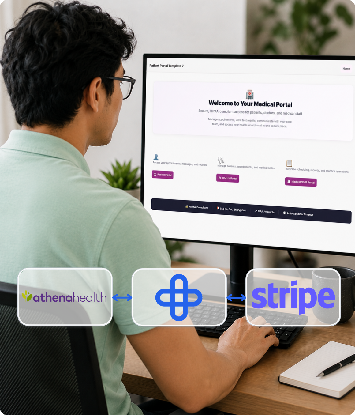 athenahealth, Knack Health, and Stripe Integration