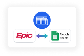 Epic, Knack Health, Google Sheets Integration Spreadsheets