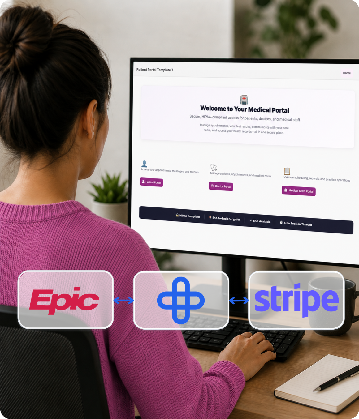 Epic, Knack Health, and Stripe Integration
