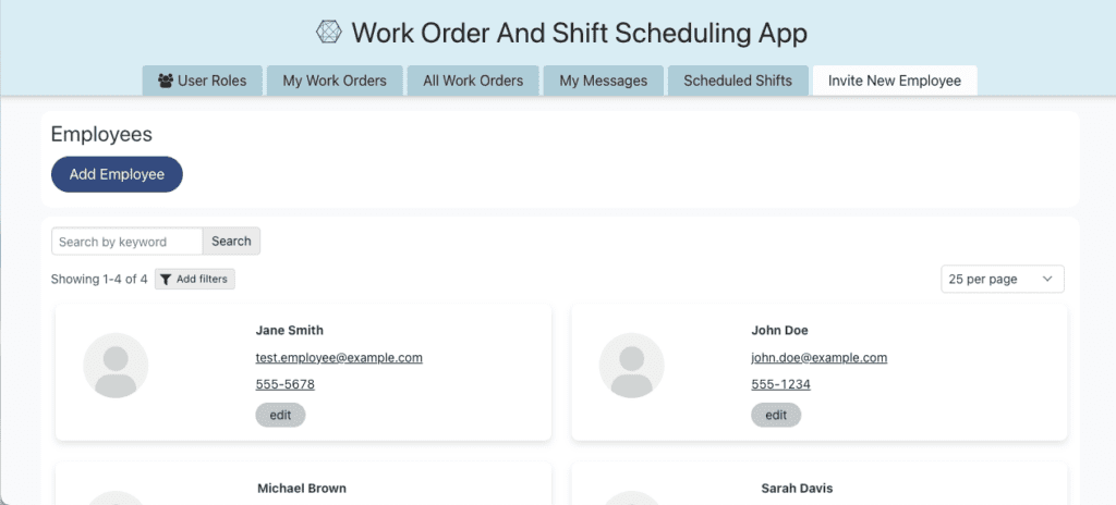 Work Order Applications Free, Customizable Work Order Template App | Knack